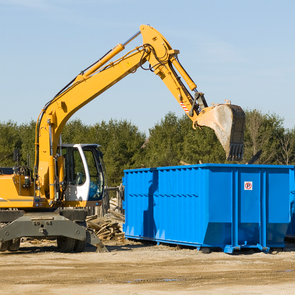 how many times can i have a residential dumpster rental emptied in Brown